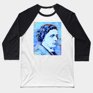 Lewis Carroll Portrait | Lewis Carroll Artwork | Lewis Carroll Painting 10 Baseball T-Shirt